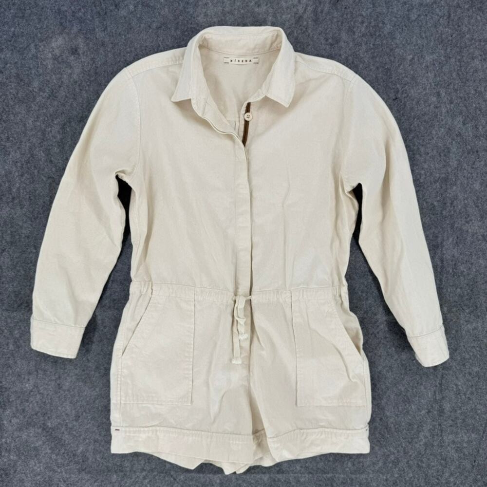 Xirena Romper Cream Shorts Cotton size Medium